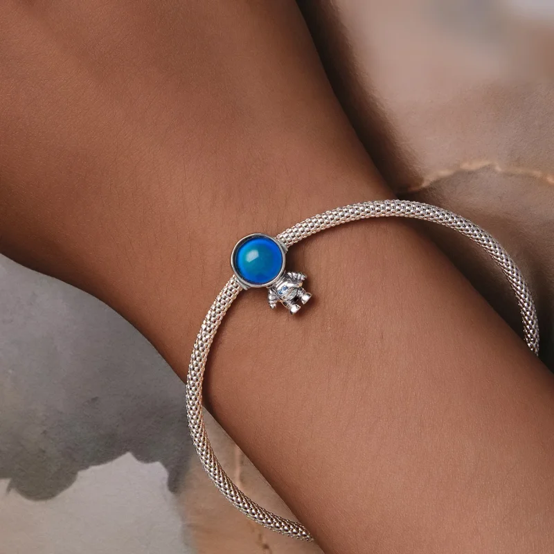 (bild till) Pandora-stil Varmavkännande Astronaut Charm - BSC578-CF - View 9
