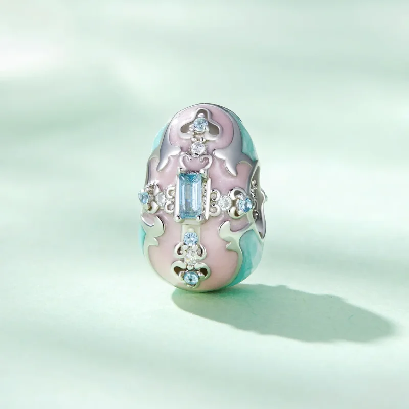 (bild till) Pandora-stil Påskägg Charm - BSC781 - View 2