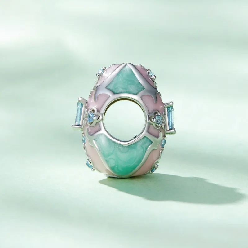 (bild till) Pandora-stil Påskägg Charm - BSC781 - View 3