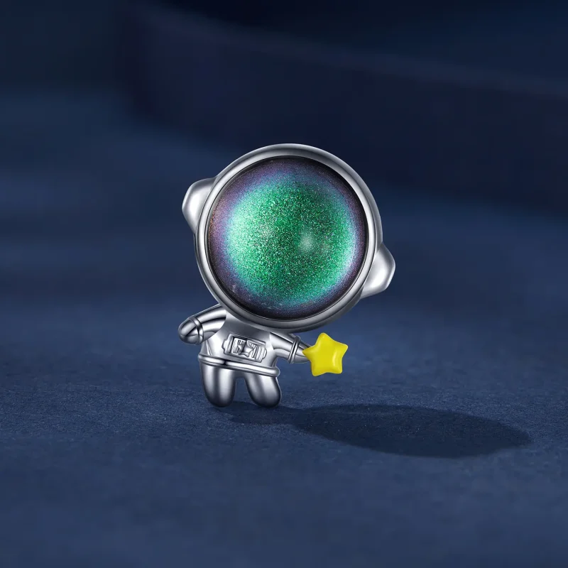(bild till) Pandora-stil Astronaut Stjärncharm - BSC793 - View 2