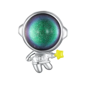 (bild till) Pandora-stil Astronaut Stjärncharm - BSC793