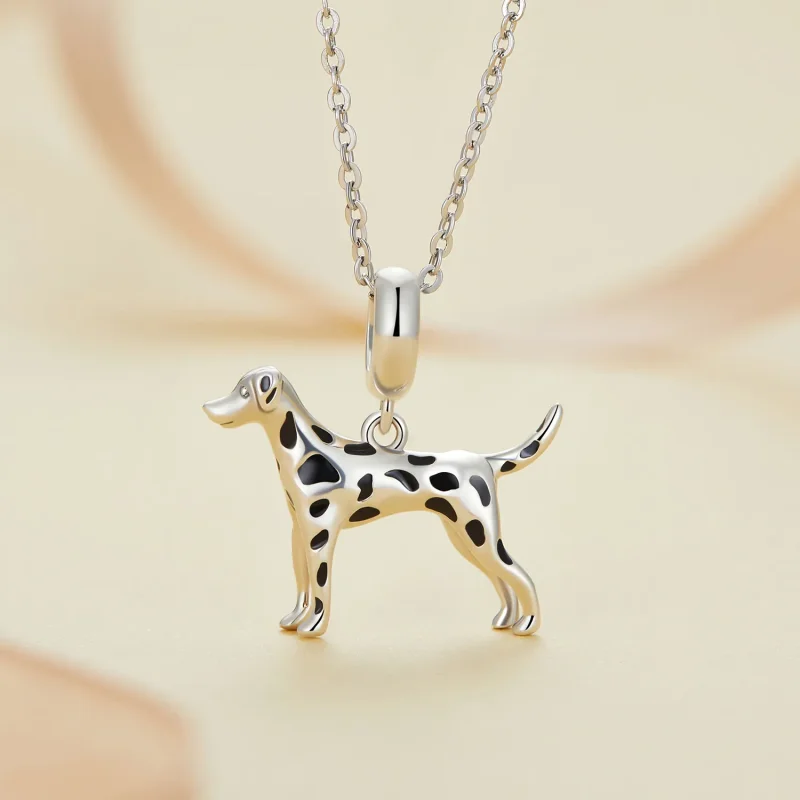 (bild till) Pandora Style Dalmatian Dangle - BSC798 - View 3