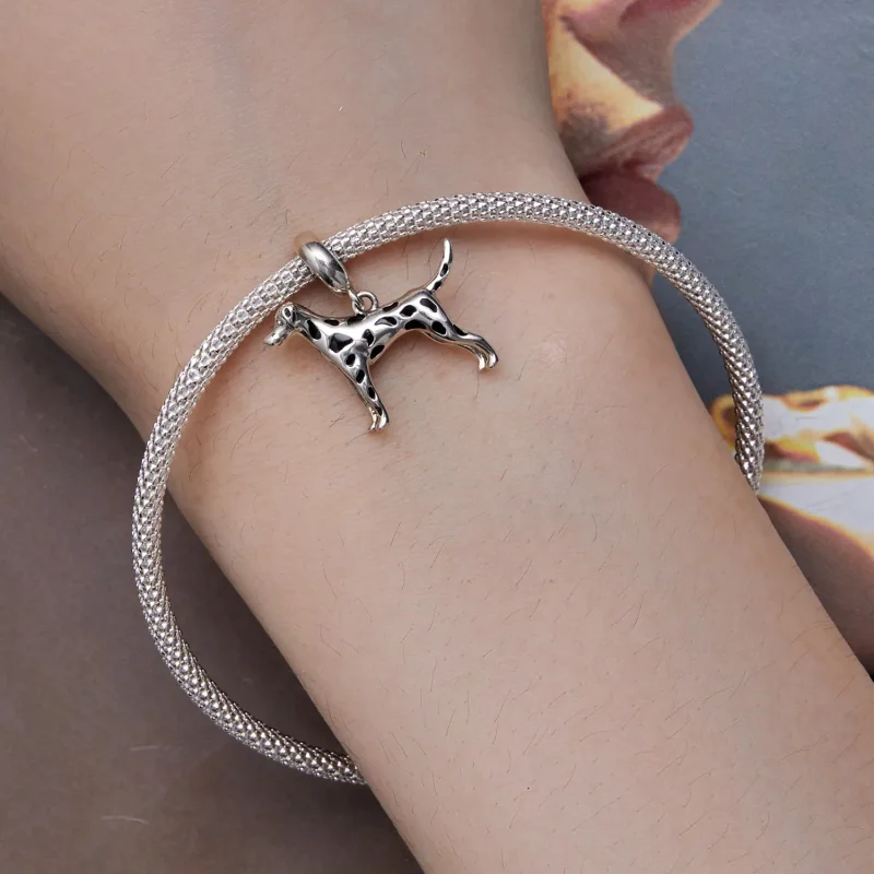 (bild till) Pandora Style Dalmatian Dangle - BSC798 - View 5