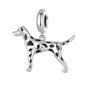 (bild till) Pandora Style Dalmatian Dangle - BSC798