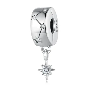 (bild till) Pandora-stil Starburst Cirkelklämma - BSC808