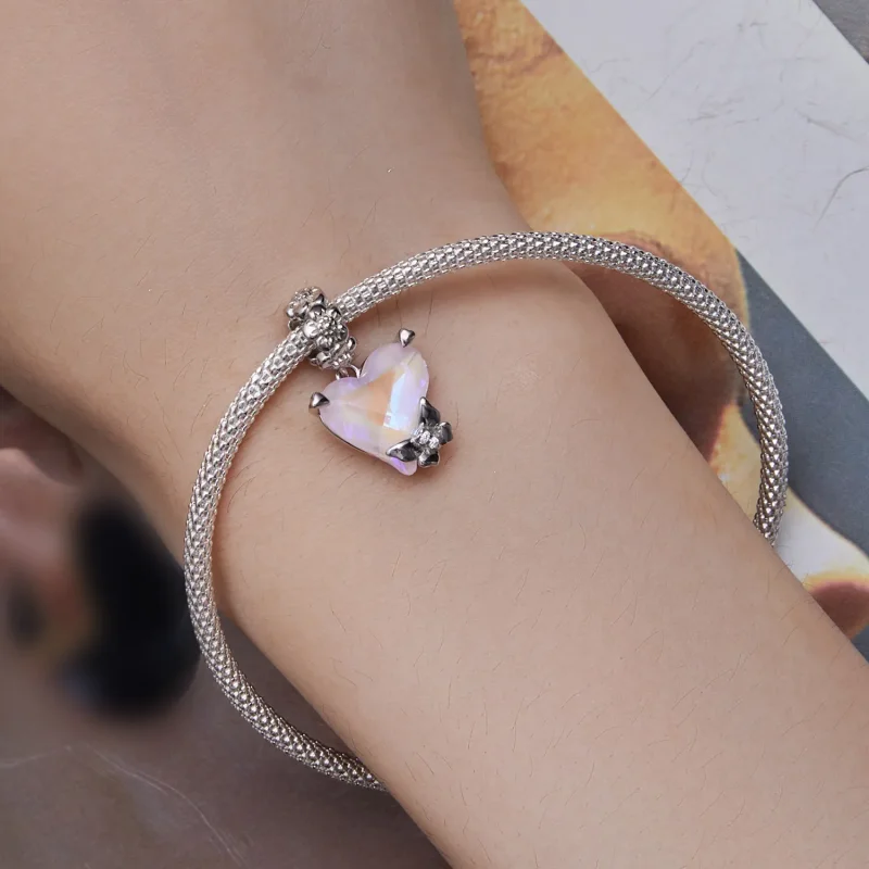 (bild till) Pandora-stil Mocha-fjäril Hänge - BSC809 - View 5