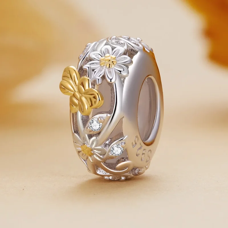 (bild till) Pandora Style Daisy Bee Silikonspacer - BSC819 - View 2