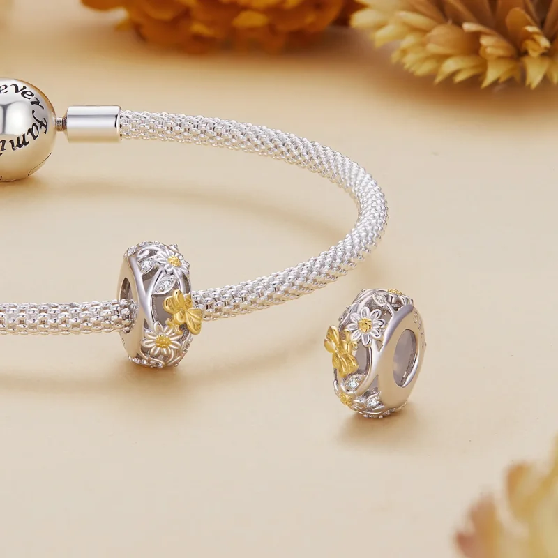 (bild till) Pandora Style Daisy Bee Silikonspacer - BSC819 - View 4