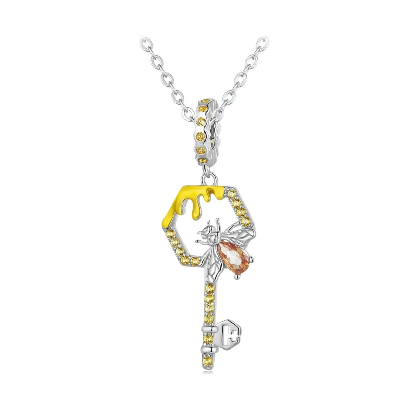 (bild till) Pandora Style Hive Key Dangle - BSC822 - View 6