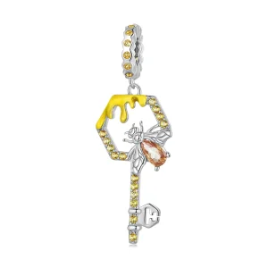 (bild till) Pandora Style Hive Key Dangle - BSC822