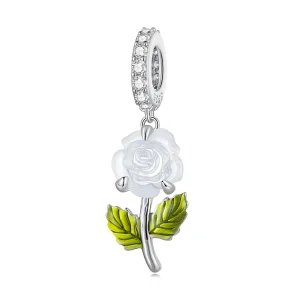 (bild till) Pandora-stil Kristallros Pendel - BSC824
