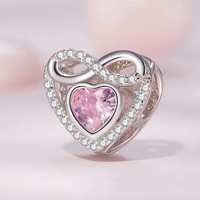 (bild till) Pandora-stil Evigt Hjärtacharm - BSC826 - View 2