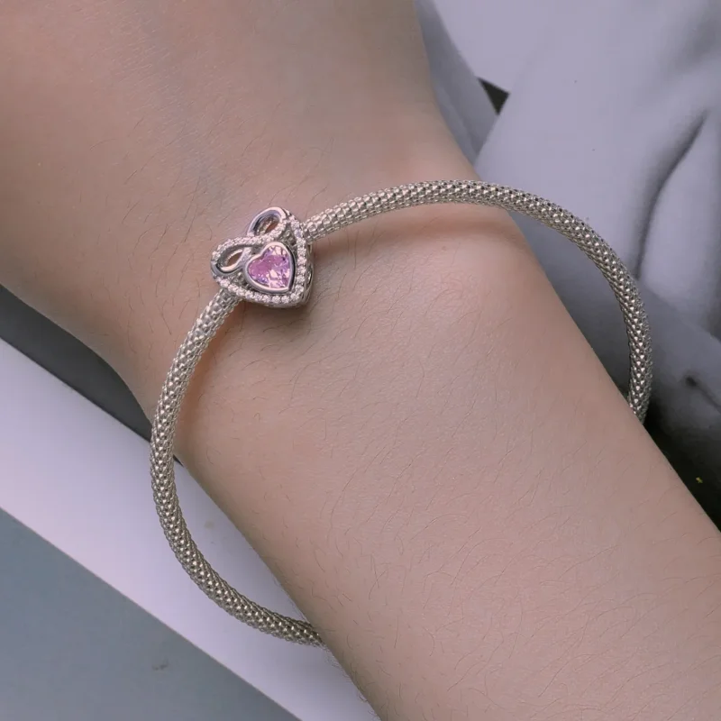(bild till) Pandora-stil Evigt Hjärtacharm - BSC826 - View 6