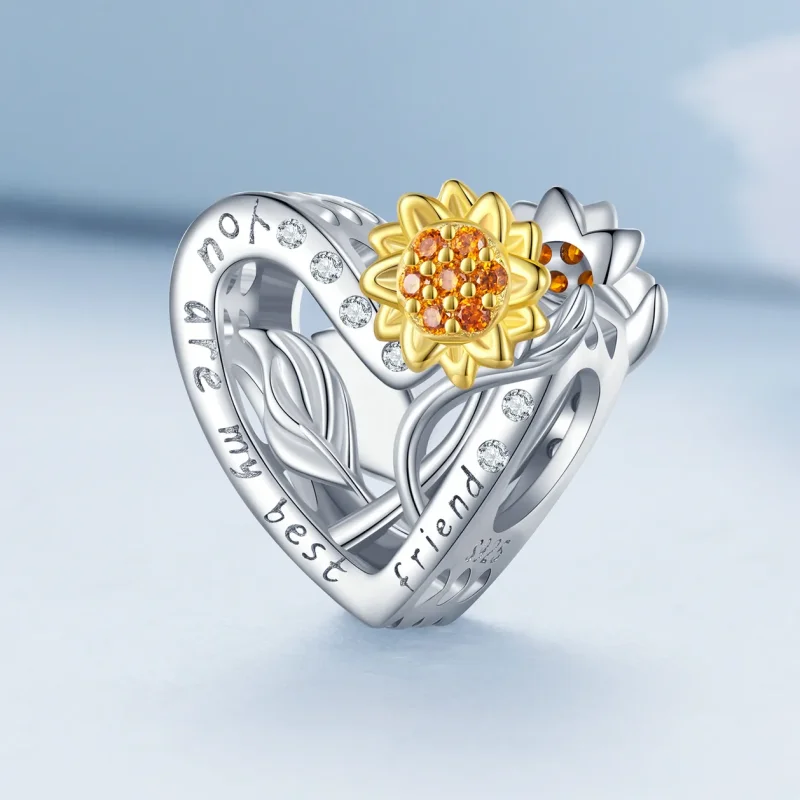 (bild till) Pandora-stil Solroscharm - BSC839 - View 2