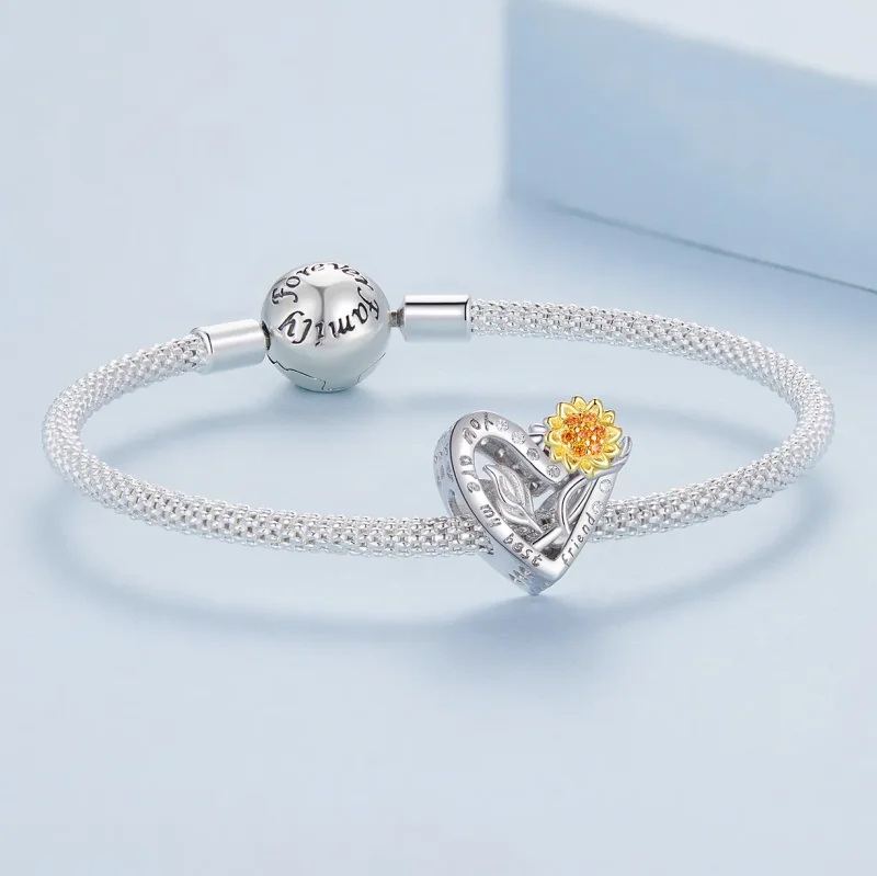 (bild till) Pandora-stil Solroscharm - BSC839 - View 5
