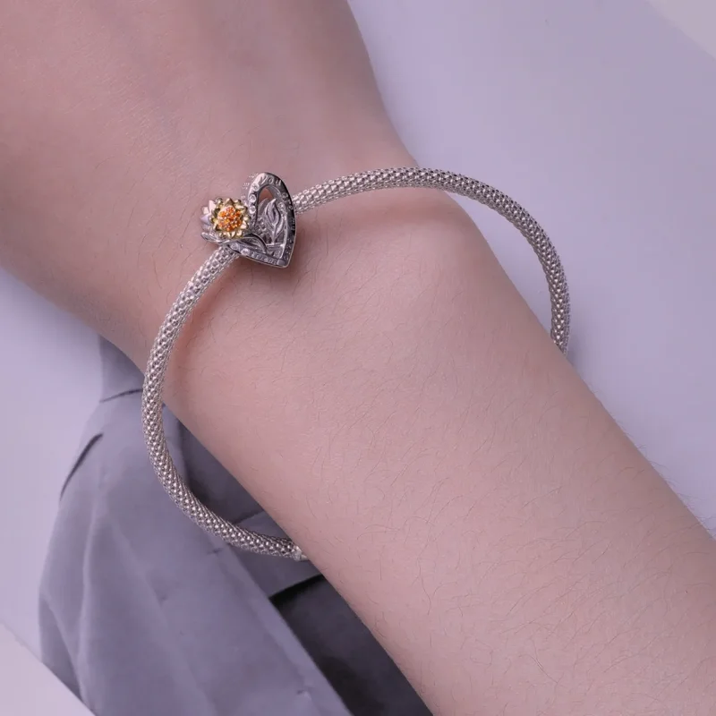 (bild till) Pandora-stil Solroscharm - BSC839 - View 6
