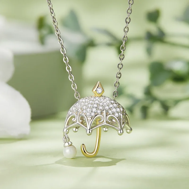 (bild till) Pandora-stil Litet Paraplycharm - BSC862 - View 2