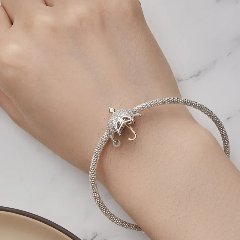(bild till) Pandora-stil Litet Paraplycharm - BSC862 - View 6