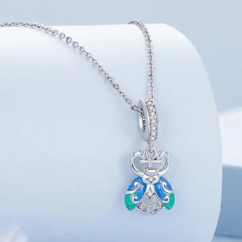 (bild till) Pandora-stil Scarab-hänge - BSC881 - View 2