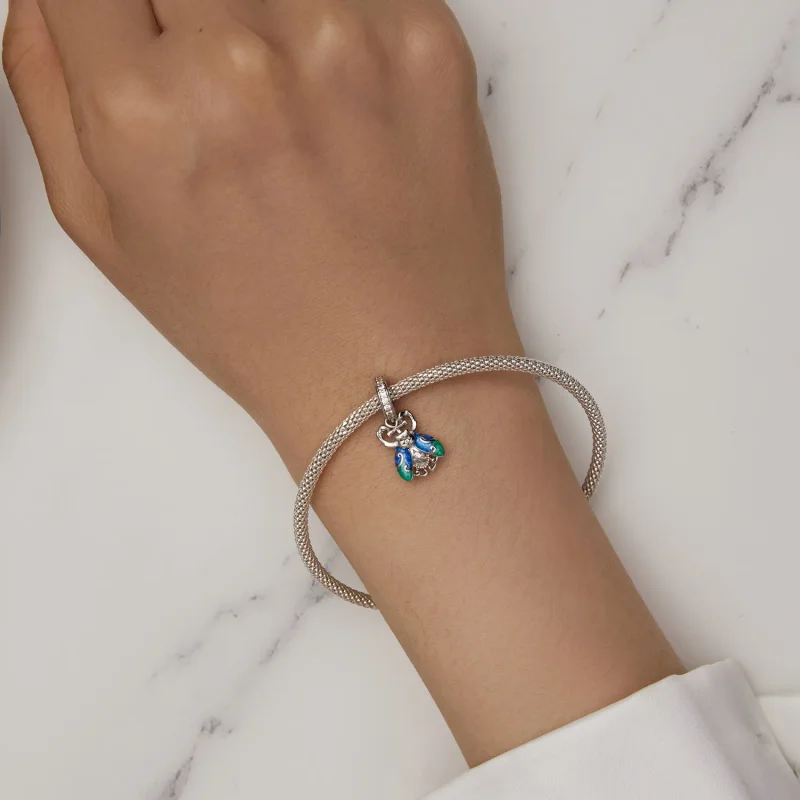 (bild till) Pandora-stil Scarab-hänge - BSC881 - View 5