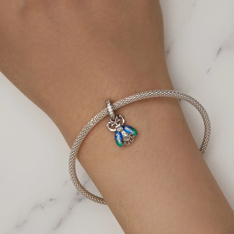 (bild till) Pandora-stil Scarab-hänge - BSC881 - View 6