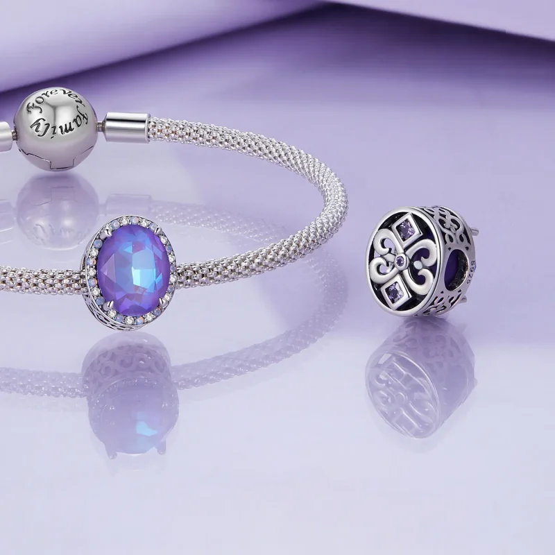(bild till) Pandora-stil Månljus Pärla Charm - BSC891 - View 4
