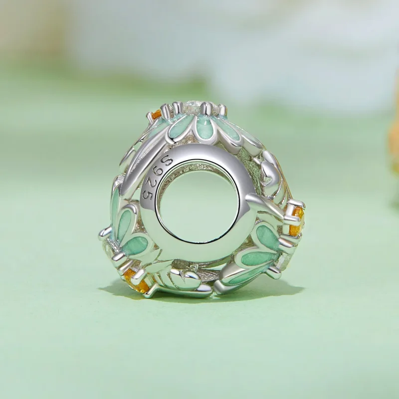 (bild till) Pandora Style Bee Daisy Charm - BSC895 - View 3