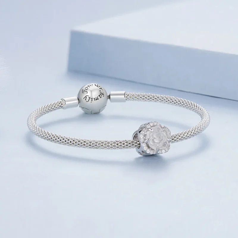 (bild till) Pandora-stil Kristallroscharm - BSC904 - View 10