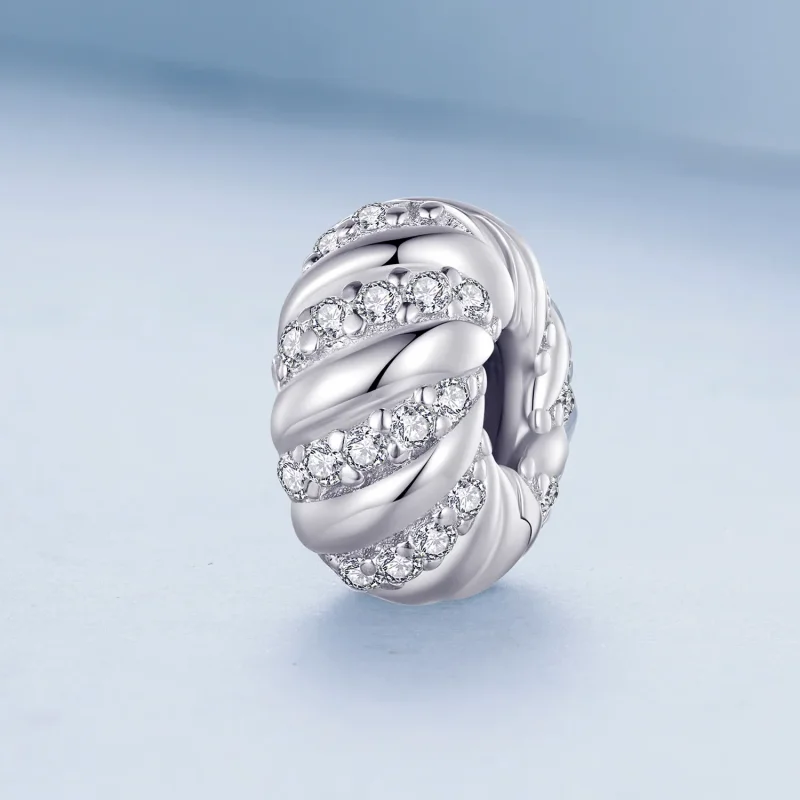 (bild till) Pandora Style Twist Silicone Spacer - BSC905 - View 2