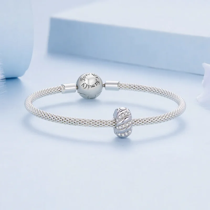 (bild till) Pandora Style Twist Silicone Spacer - BSC905 - View 5