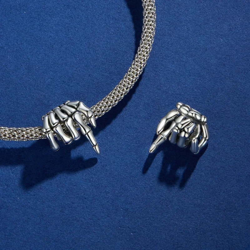(bild till) Pandora Style Skeletthandsarmband - BSC909 - View 4
