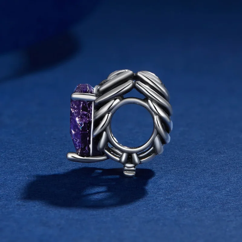 (bild till) Pandora-stil Skelett Hjärtat Charm - BSC910 - View 3