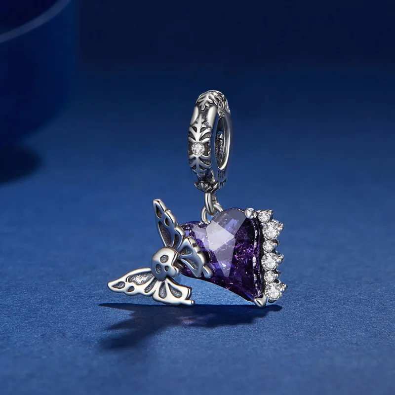 (bild till) Pandora-stil Skull Butterfly Silikongängel - BSC912 - View 2