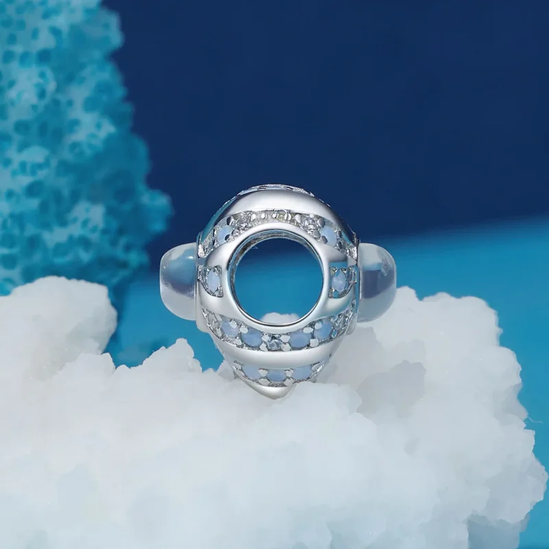 (bild till) Pandora-stil Illusionshjärta Charm - BSC918 - View 3