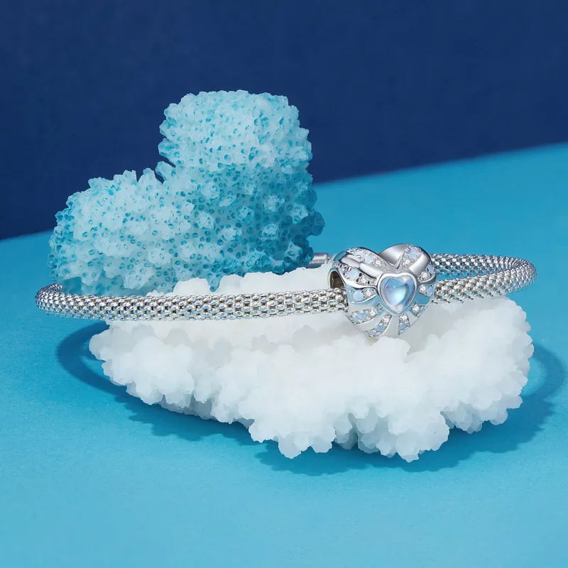 (bild till) Pandora-stil Illusionshjärta Charm - BSC918 - View 5