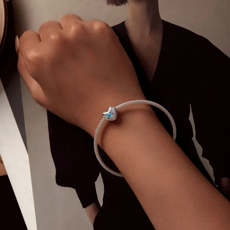 (bild till) Pandora-stil Illusionshjärta Charm - BSC918 - View 6