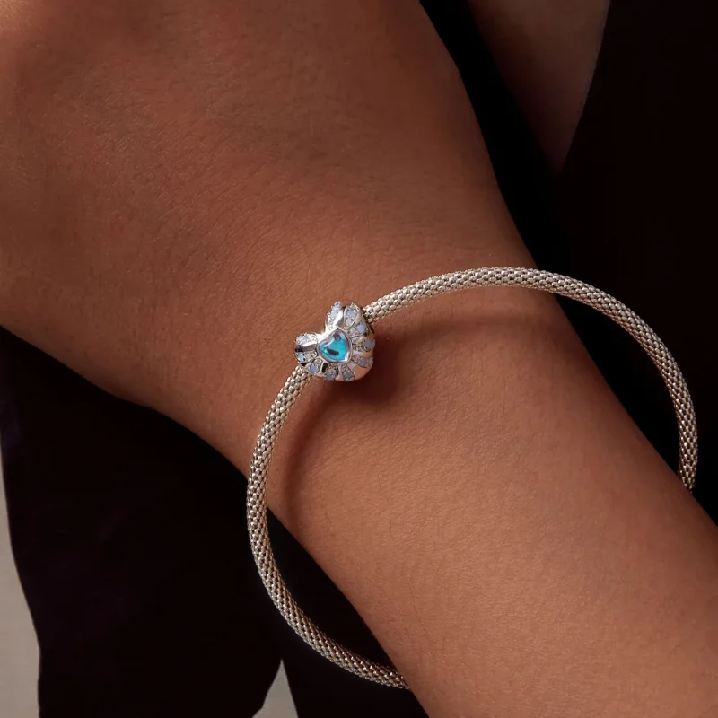 (bild till) Pandora-stil Illusionshjärta Charm - BSC918 - View 7