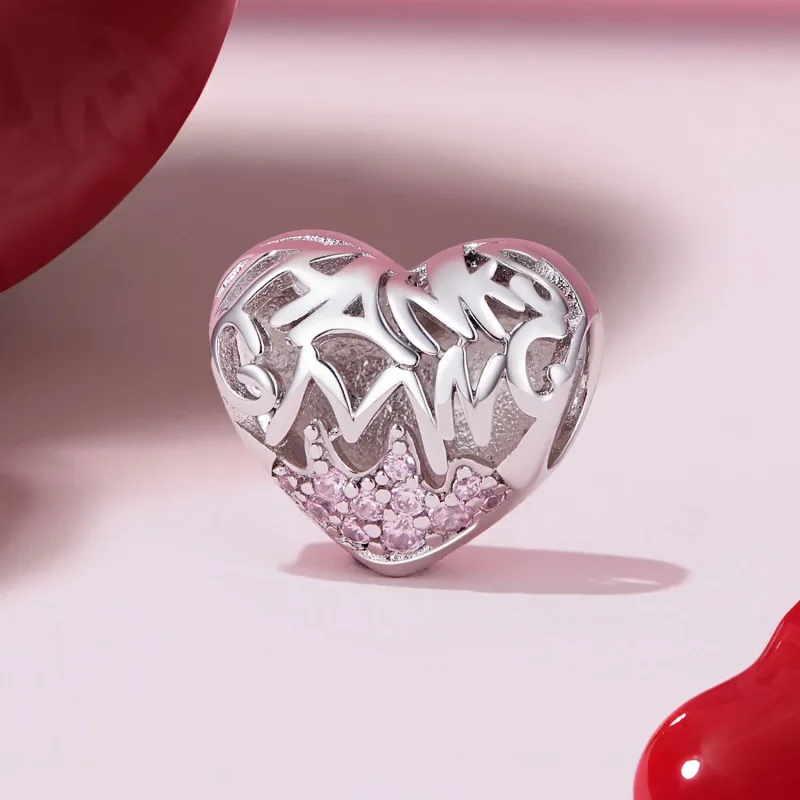 (bild till) Pandora-stil Thanksgiving Hjärtacharm - BSC923 - View 2