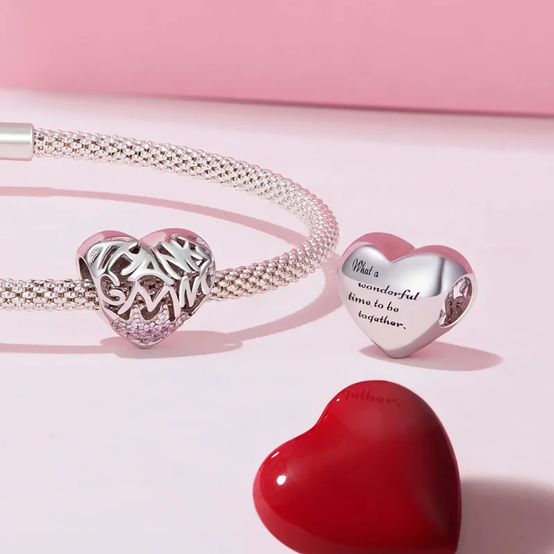 (bild till) Pandora-stil Thanksgiving Hjärtacharm - BSC923 - View 4