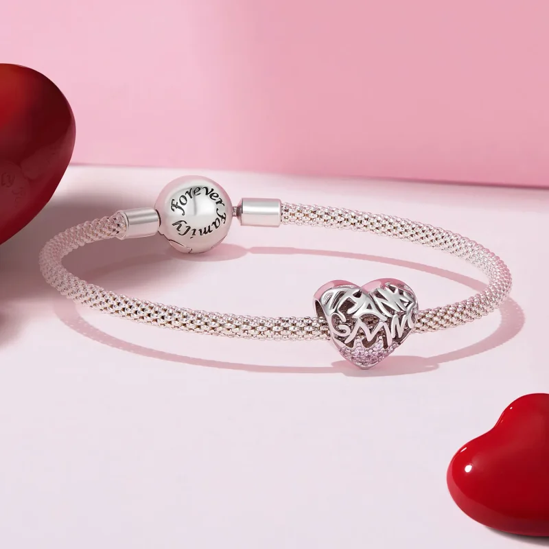 (bild till) Pandora-stil Thanksgiving Hjärtacharm - BSC923 - View 5