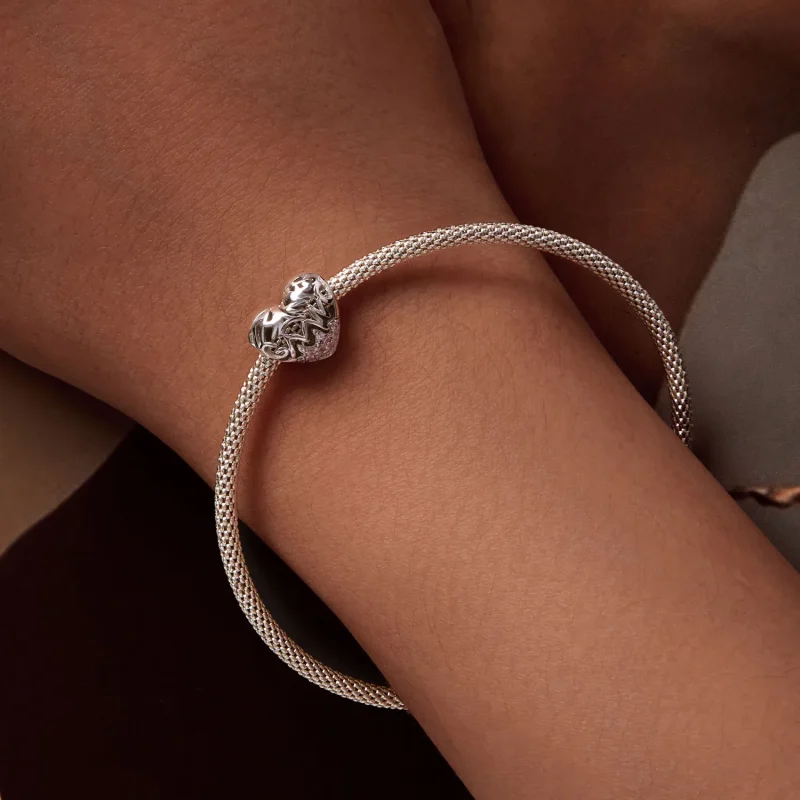 (bild till) Pandora-stil Thanksgiving Hjärtacharm - BSC923 - View 7