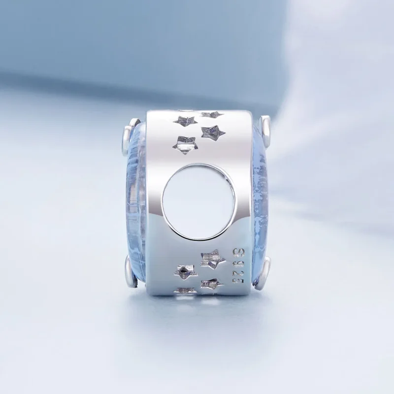 (bild till) Pandora-stil Måne Stjärnsprutande Charm - BSC927 - View 3
