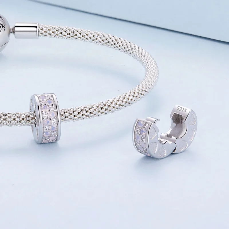 (bild till) Pandora-stil Rosa Symfoni Clip - BSC929 - View 4