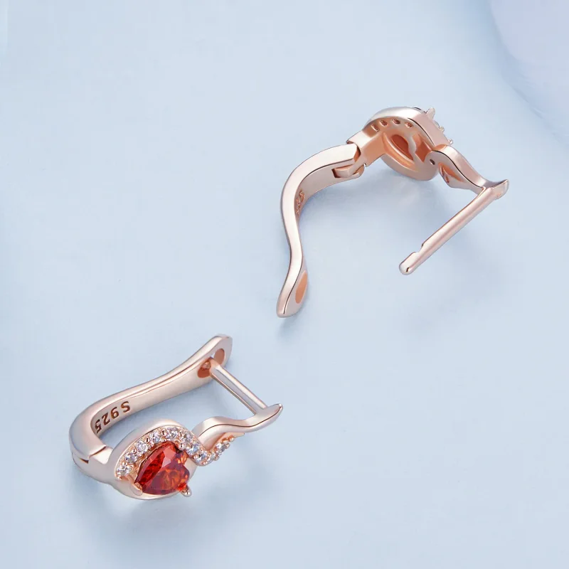 (bild till) Pandora-stil Roséguld Kärleksband Hängsmycken - BSE815 - View 4