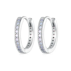 Pandora-stil Rosa Opal Örhängen - BSE875 (bild till) Pandora-stil Rosa Opal Örhängen - BSE875