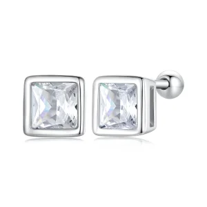 Pandora-stil Prinsessan Zirkonia Örhängen - BSE885-L (bild till) Pandora-stil Prinsessan Zirkonia Örhängen - BSE885-L