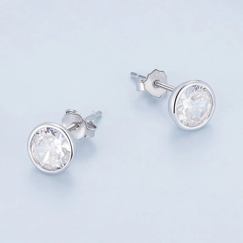(bild till) Pandora-stil Shining Studs Örhängen - BSE902 - View 3