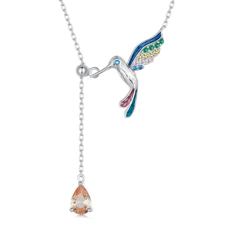 (bild till) Pandora-stil Kolibri Halsband - BSN305 - View 3