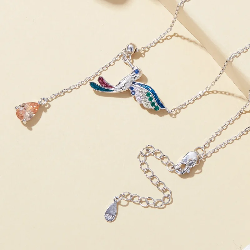 (bild till) Pandora-stil Kolibri Halsband - BSN305 - View 4