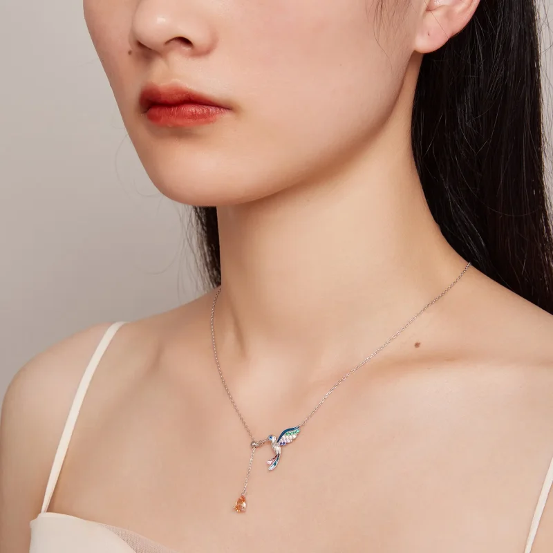 (bild till) Pandora-stil Kolibri Halsband - BSN305 - View 7